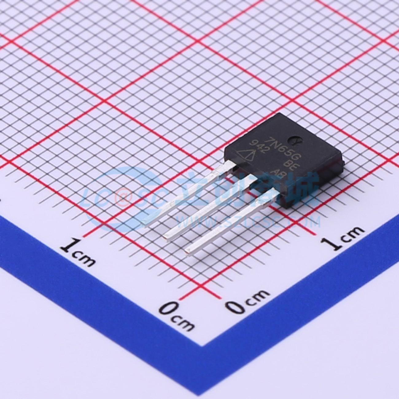 点击查看大图 SPE7N65G实物图