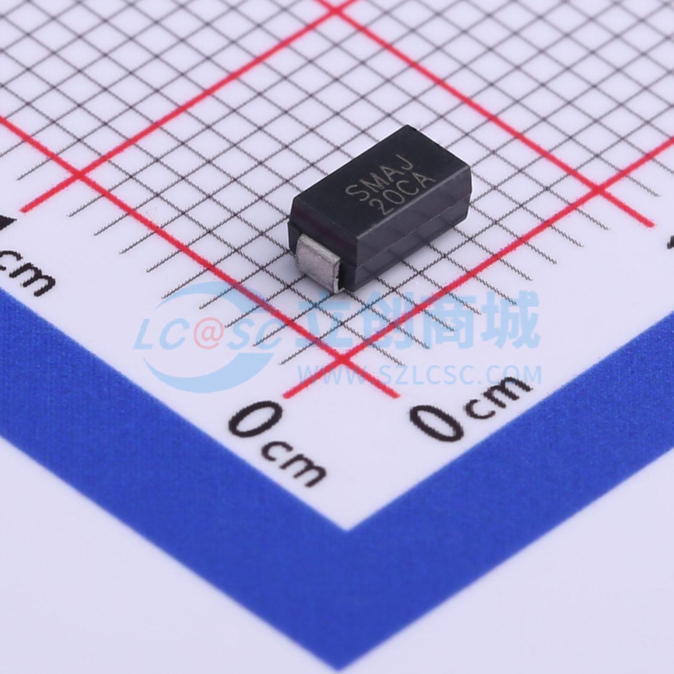 点击查看大图 SMAJ20CA实物图