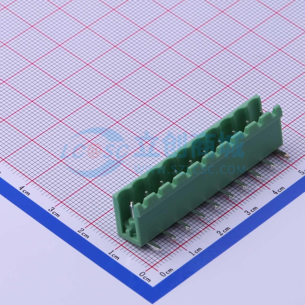 点击查看大图 DB2ERF-5.08-10P-GN实物图