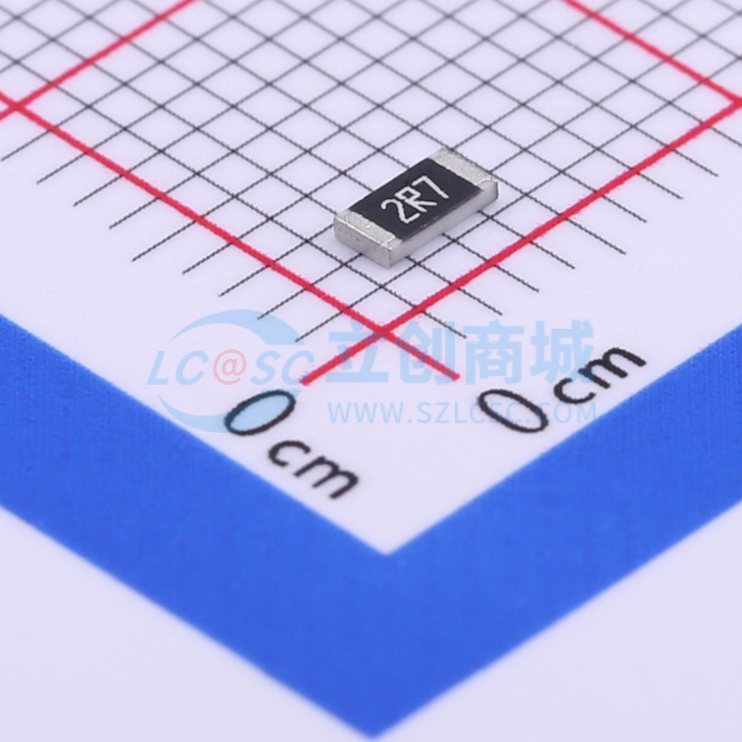 点击查看大图 CR1206J2R7P05实物图