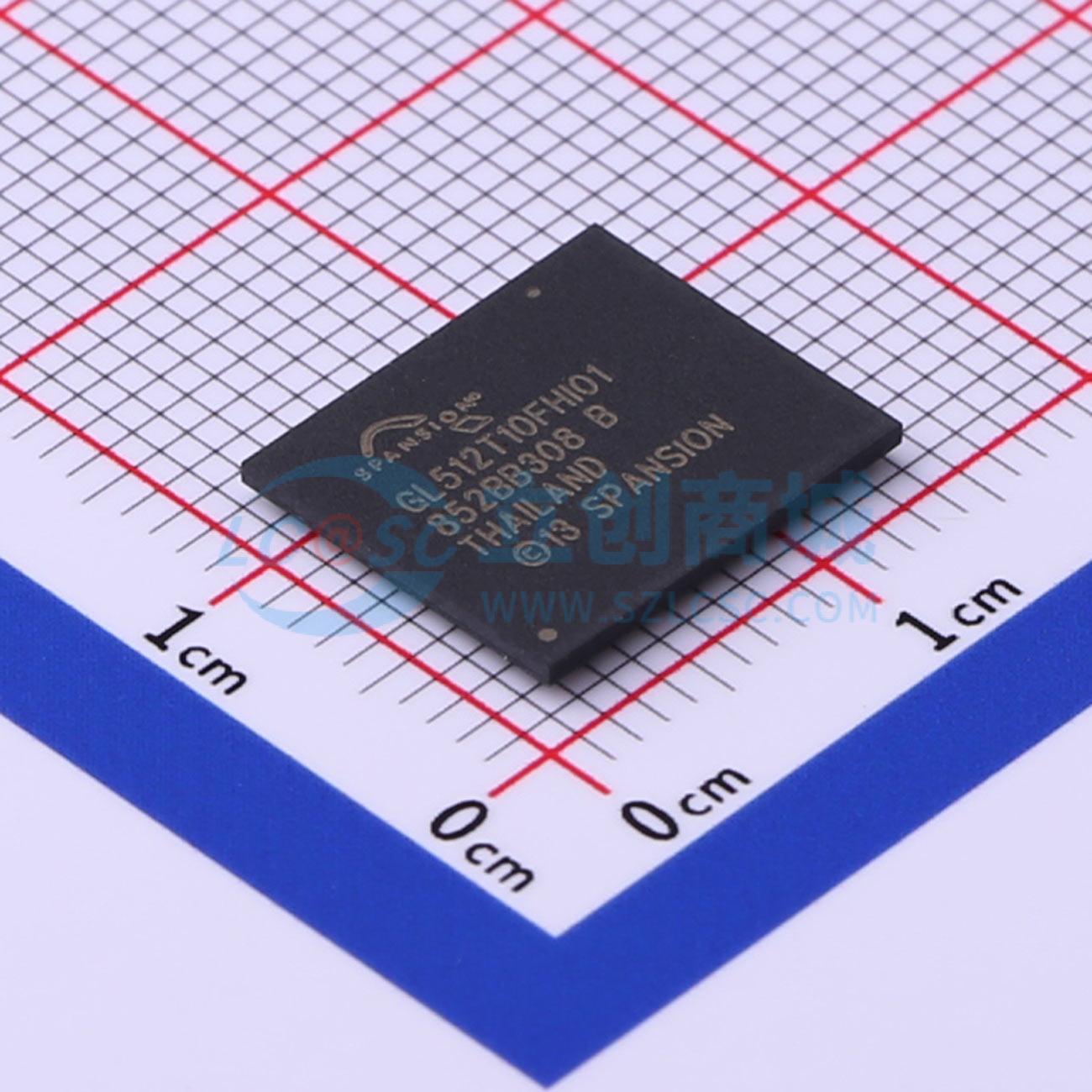 S29GL512T10FHI010实物图
