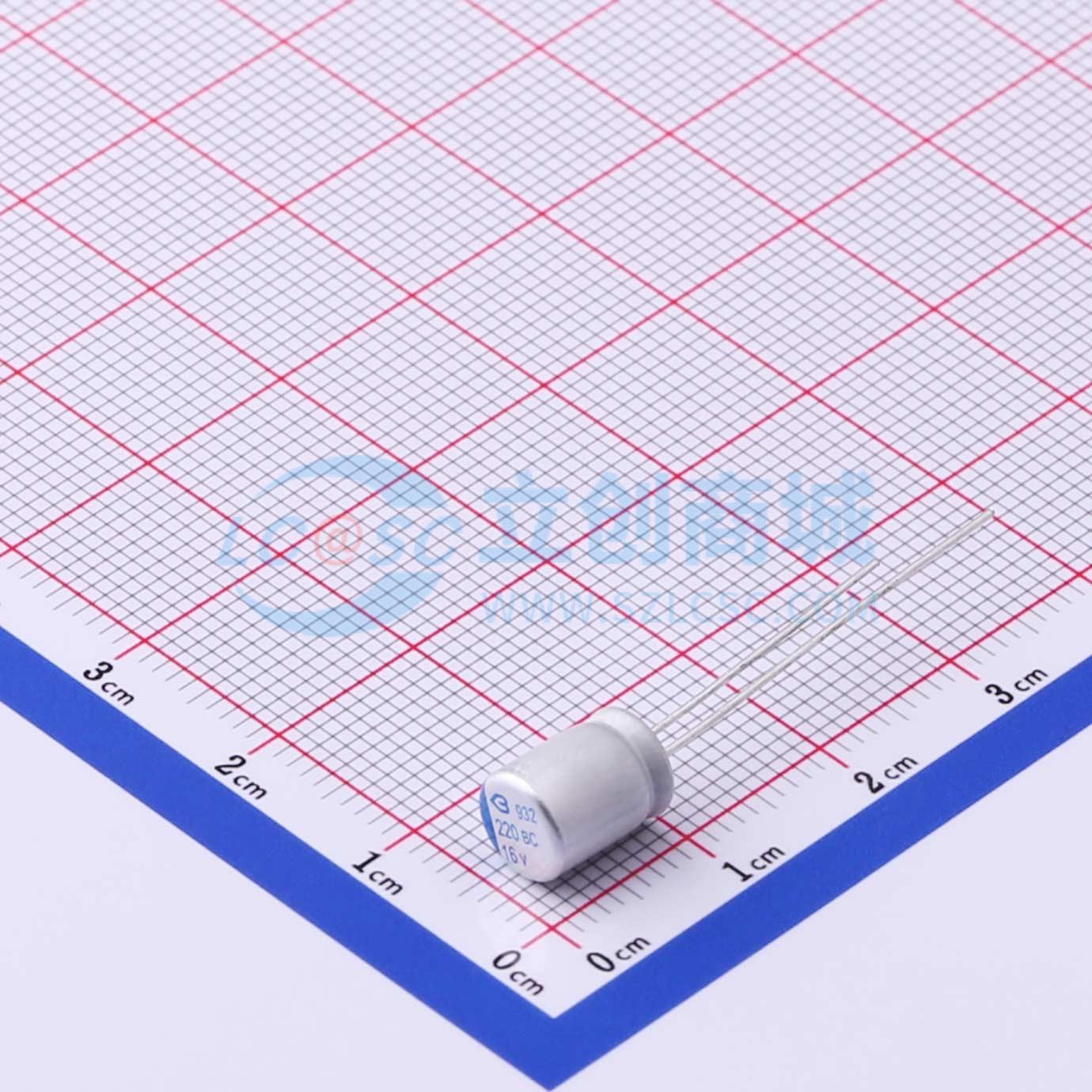 点击查看大图 BC016M221LO6.3*8L-1A4T实物图