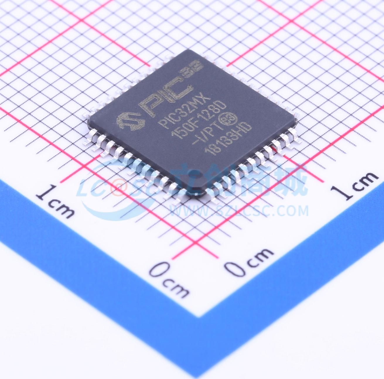 点击查看大图 PIC32MX150F128D-I/PT实物图