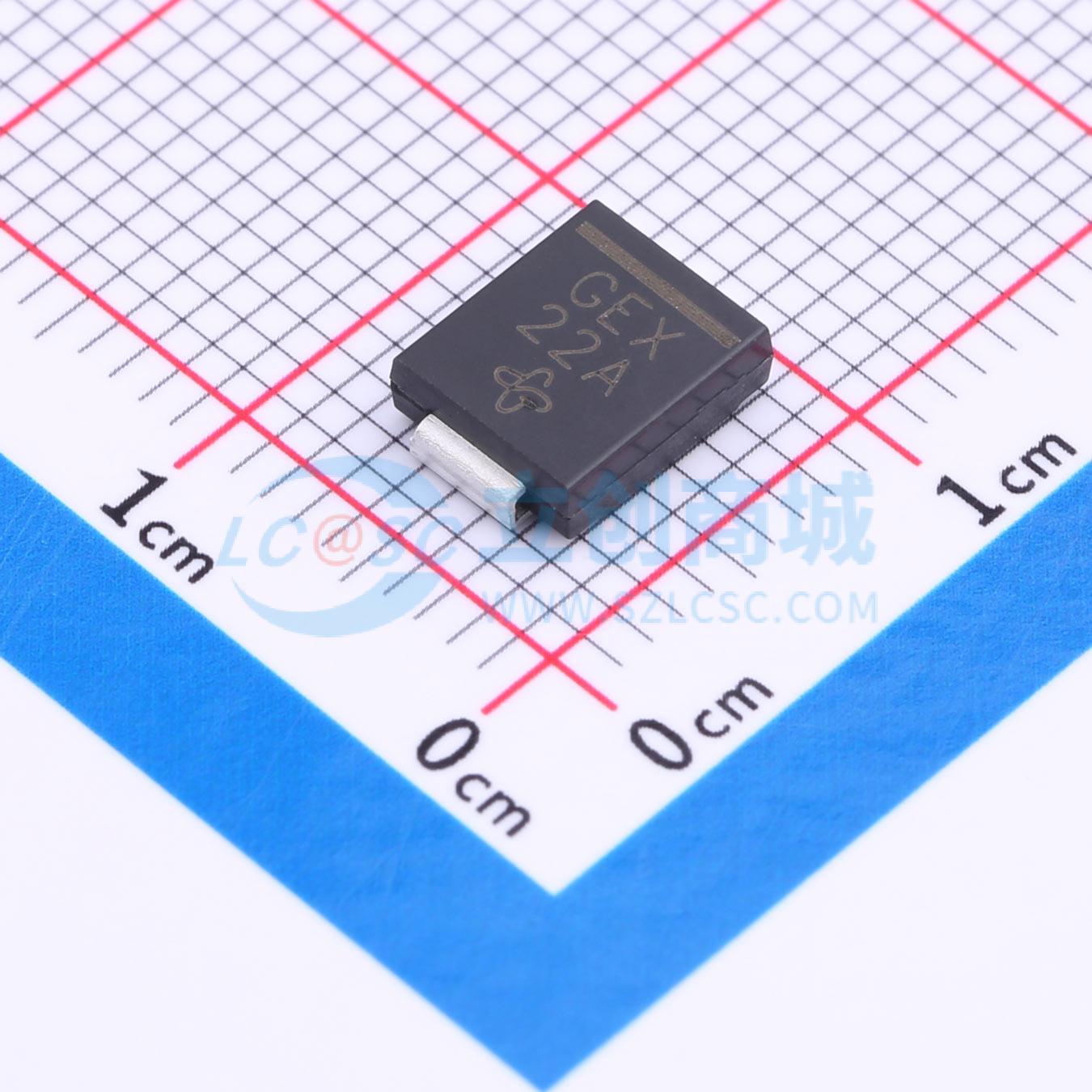 点击查看大图 SMCJ22A-E3/57T实物图