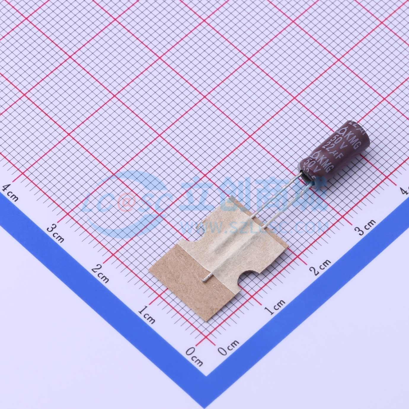 点击查看大图 KMG 50V22 5*11实物图