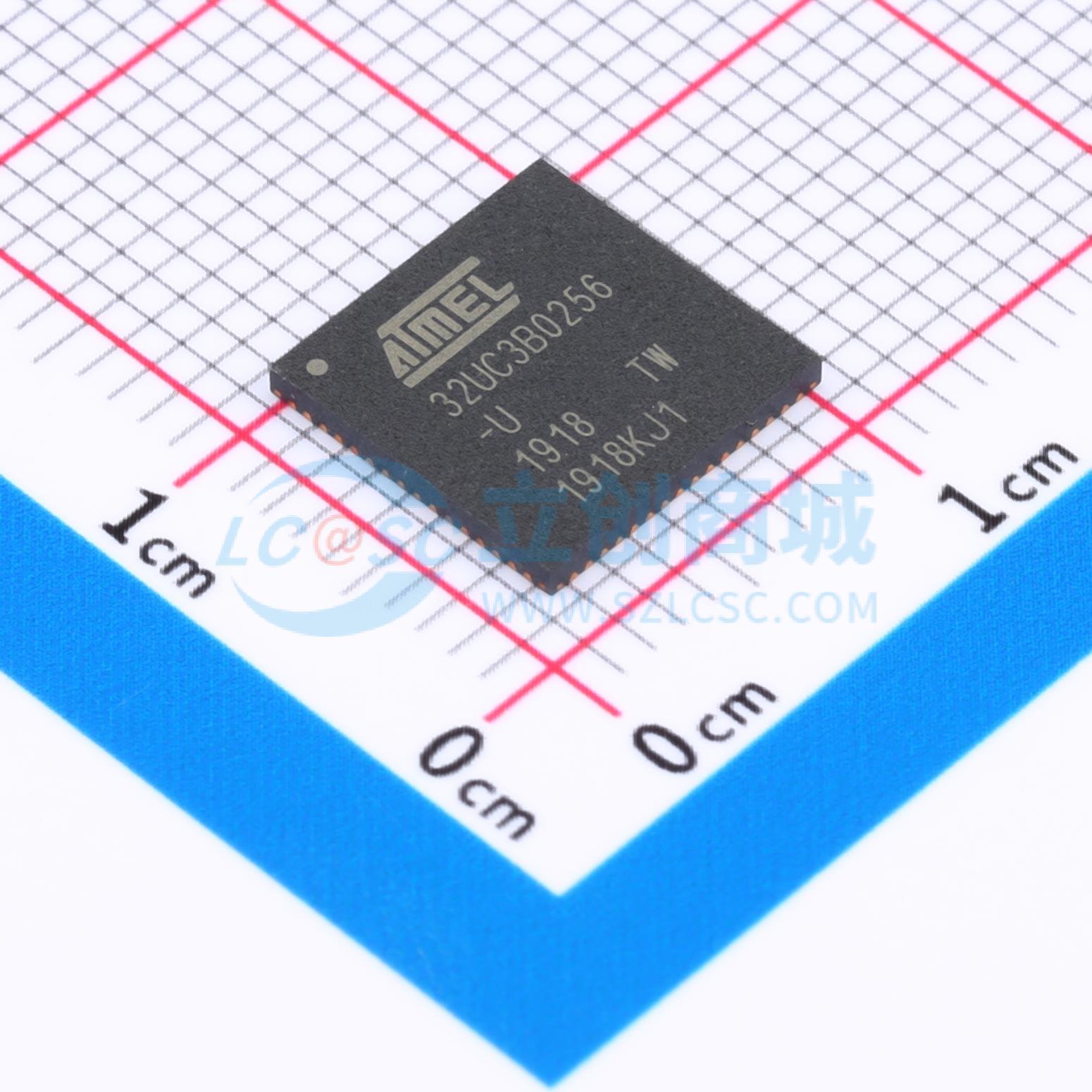 AT32UC3B0256-Z2UT实物图