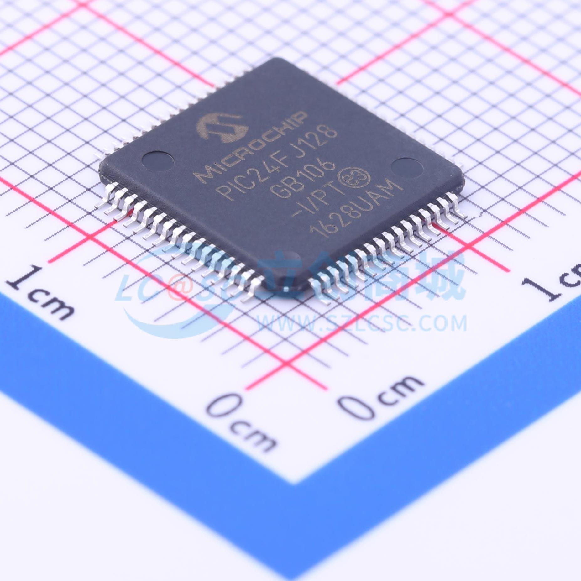 PIC24FJ128GB106-I/PT实物图