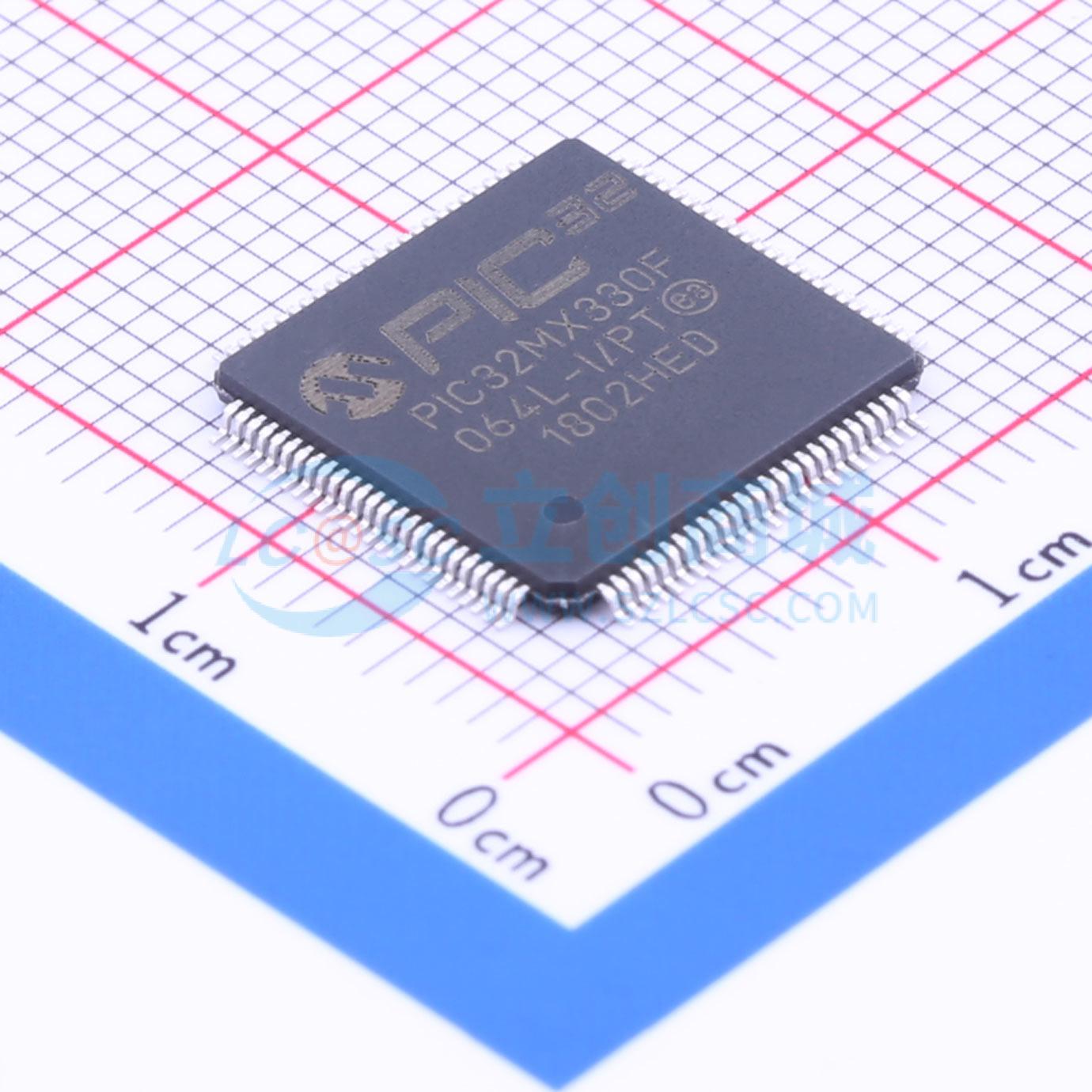 点击查看大图 PIC32MX330F064L-I/PT实物图