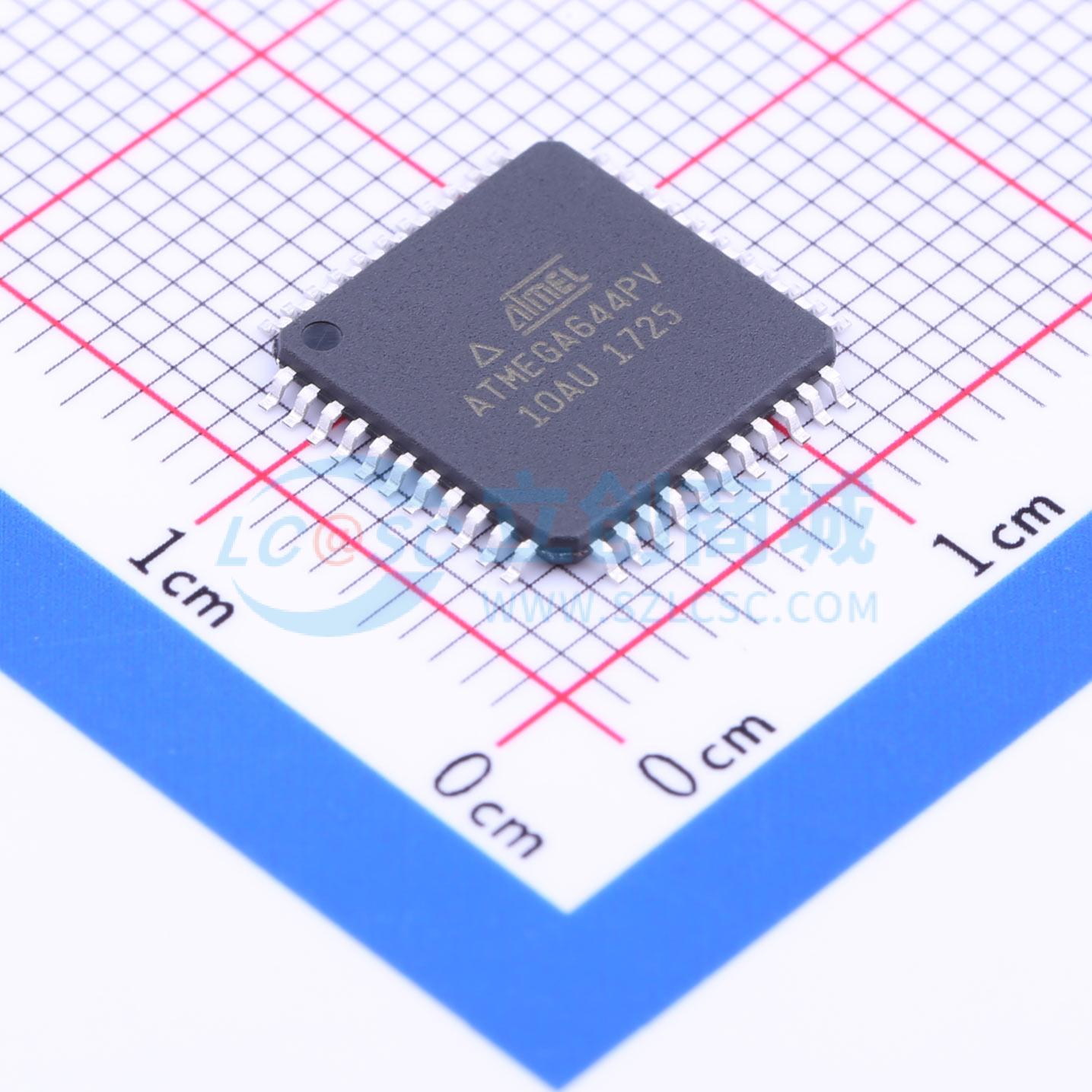 点击查看大图 ATMEGA644PV-10AU实物图