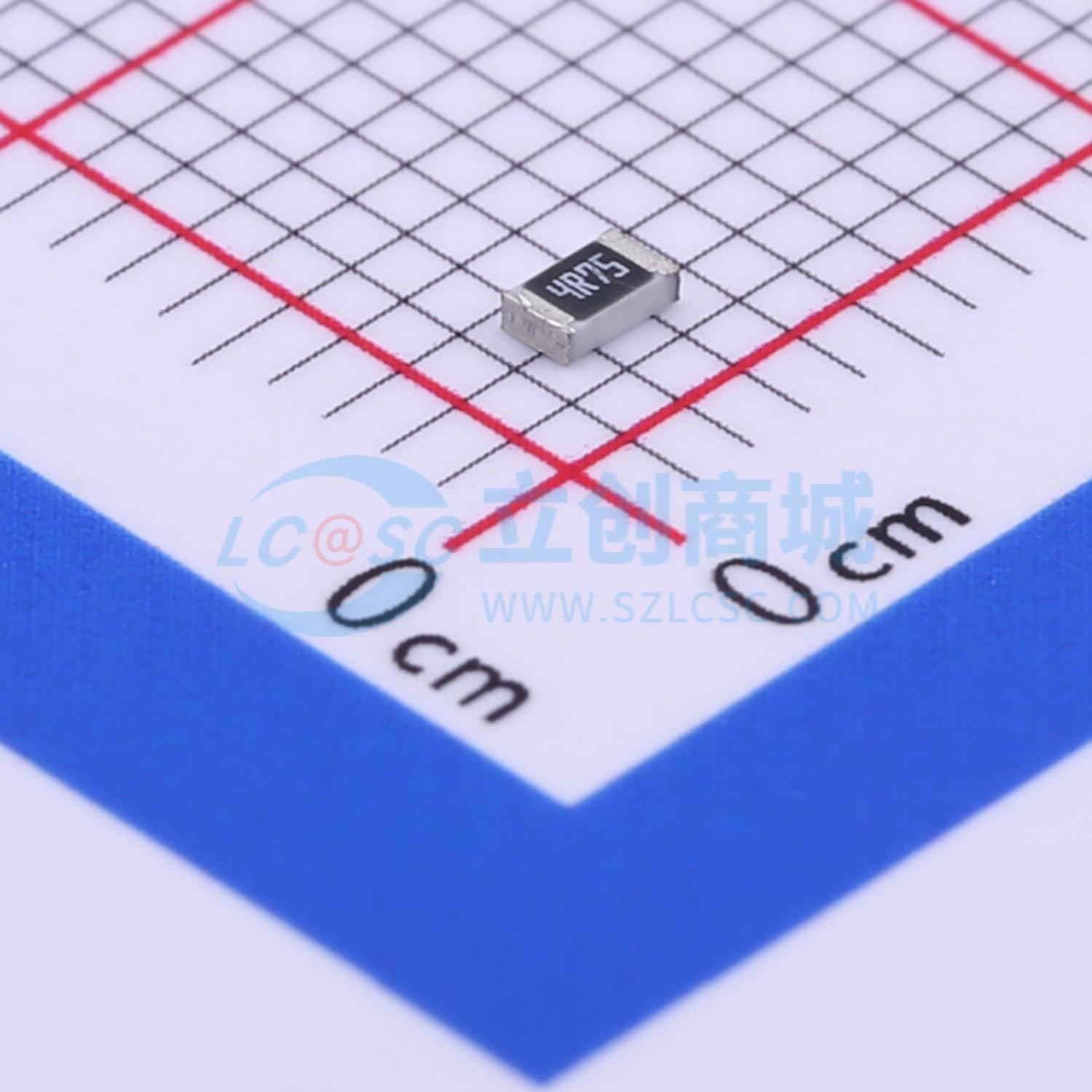 点击查看大图 CR0805F4R75P05实物图