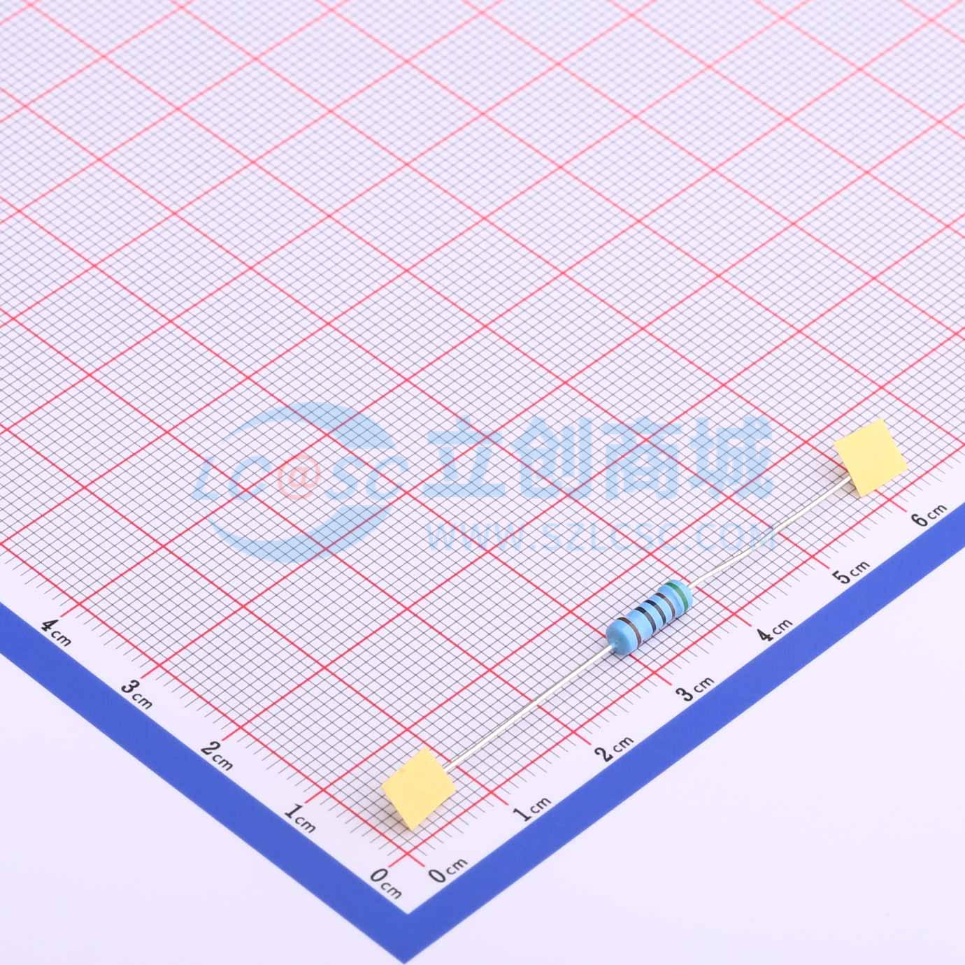 点击查看大图 MF1/2W-510Ω±1%T52实物图