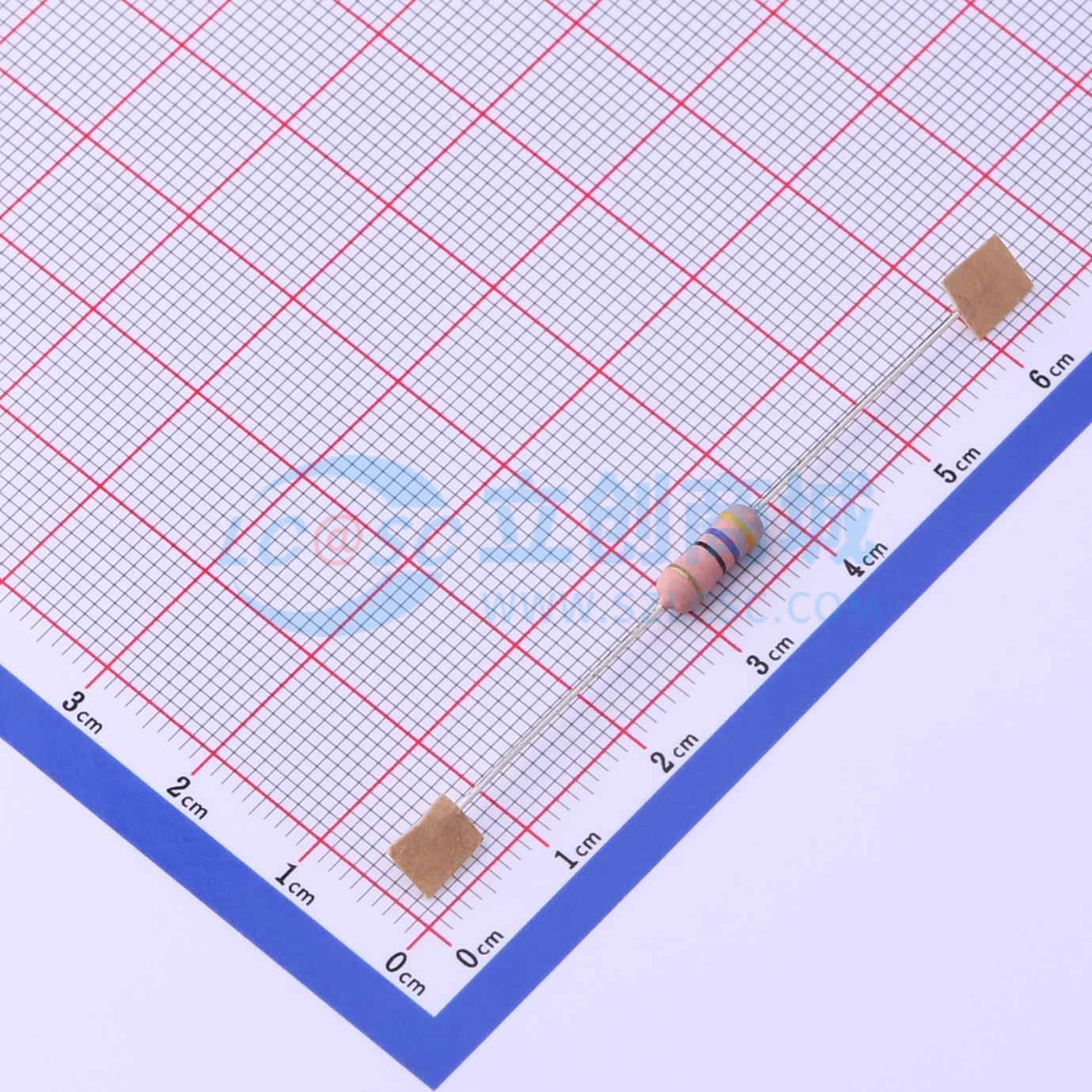 点击查看大图 MO1WS-47Ω±5%-2T52实物图