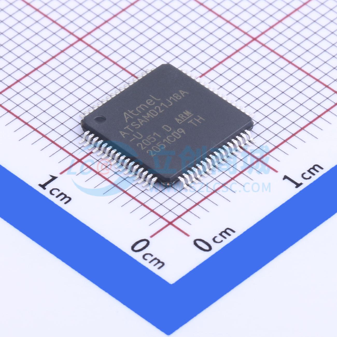 点击查看大图 ATSAMD21J18A-AU实物图