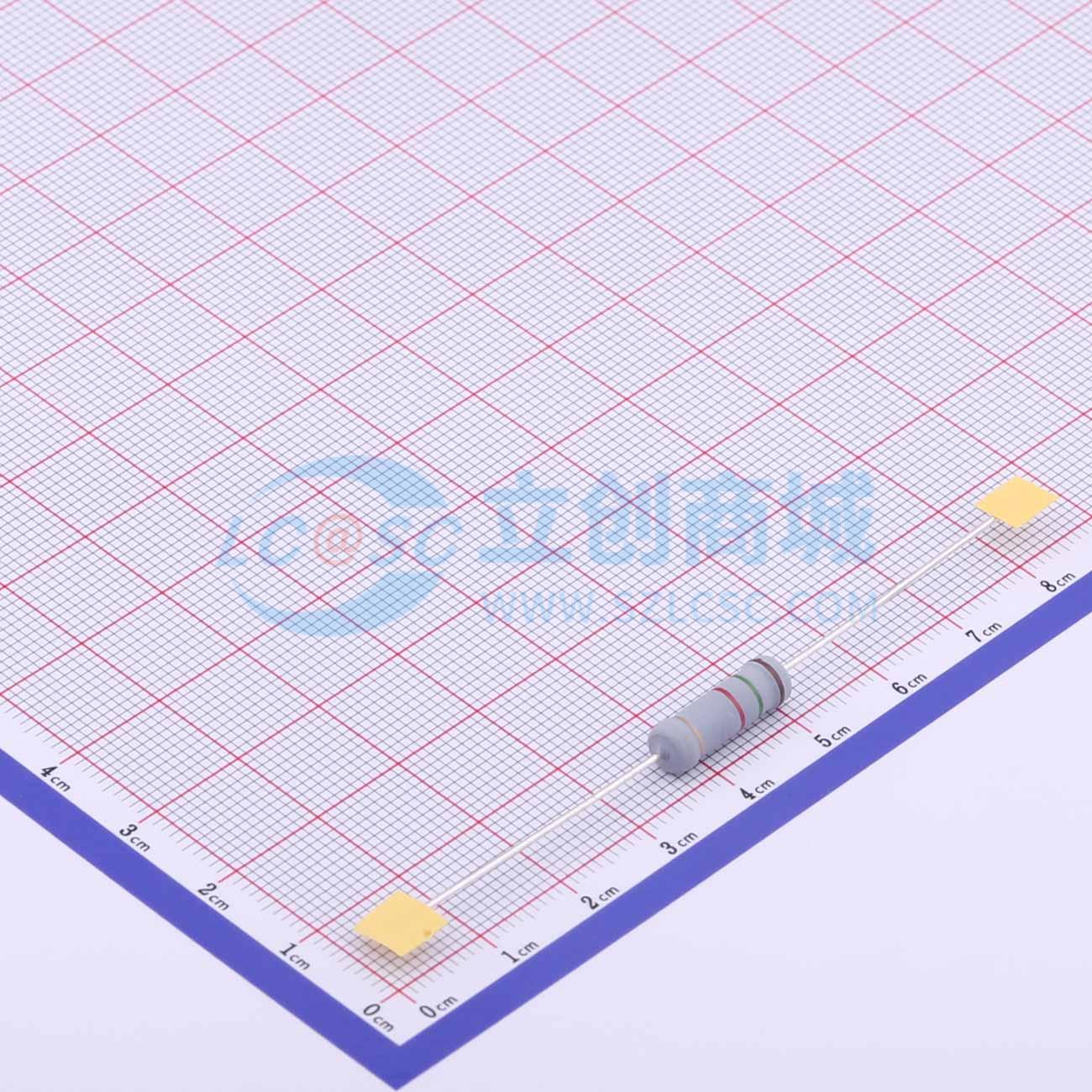 点击查看大图 MOF3WS-1.5KΩ±5%T实物图