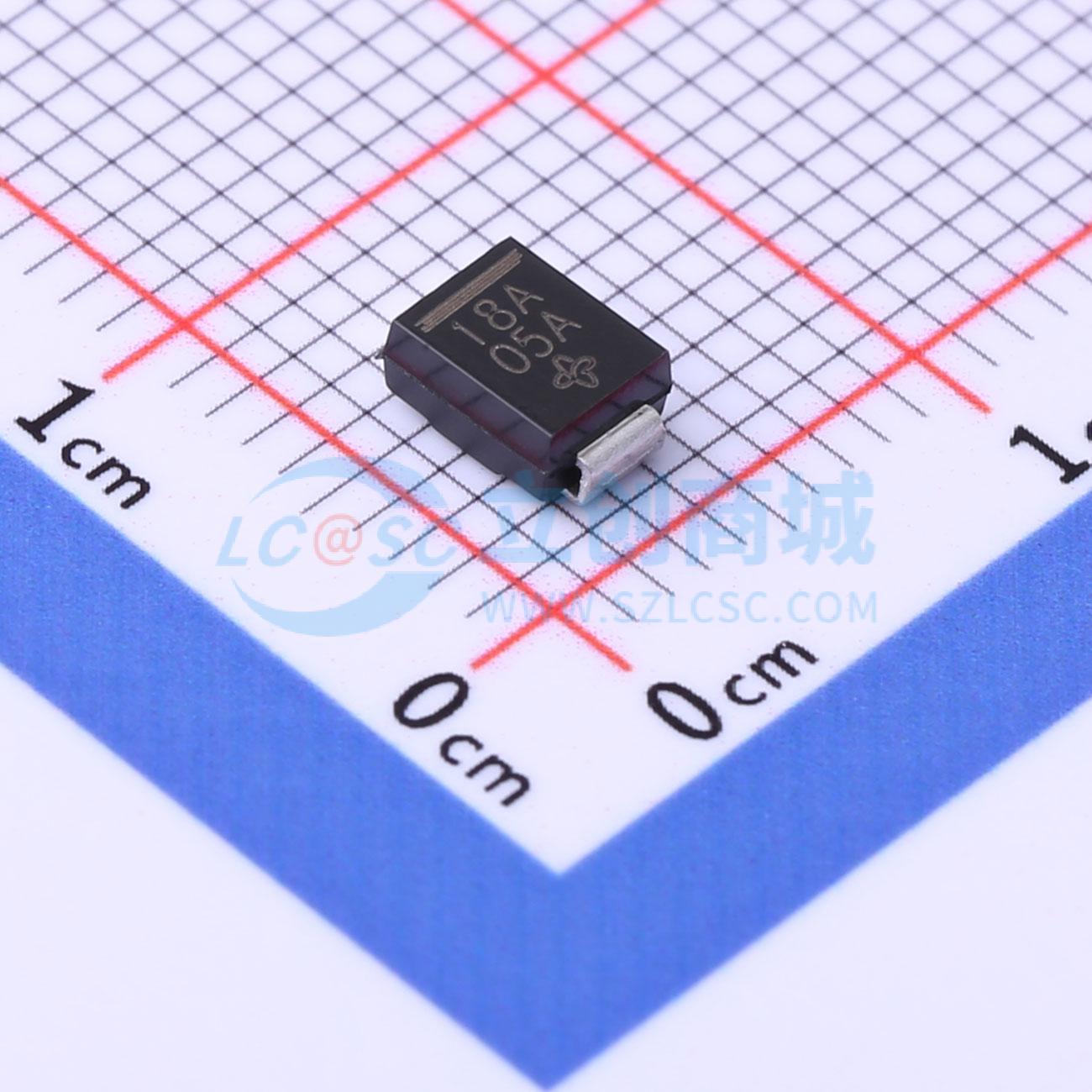 点击查看大图 P6SMB18A-E3/52实物图