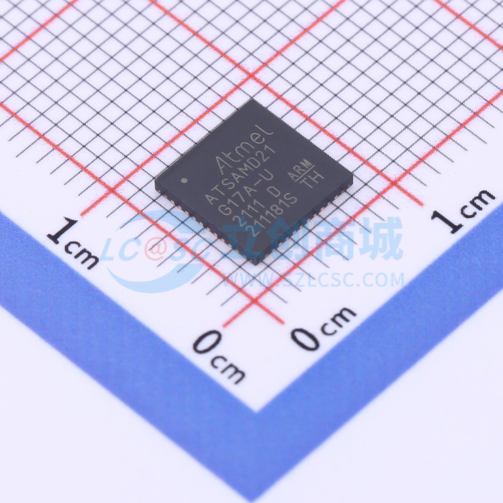 ATSAMD21G17A-MU实物图