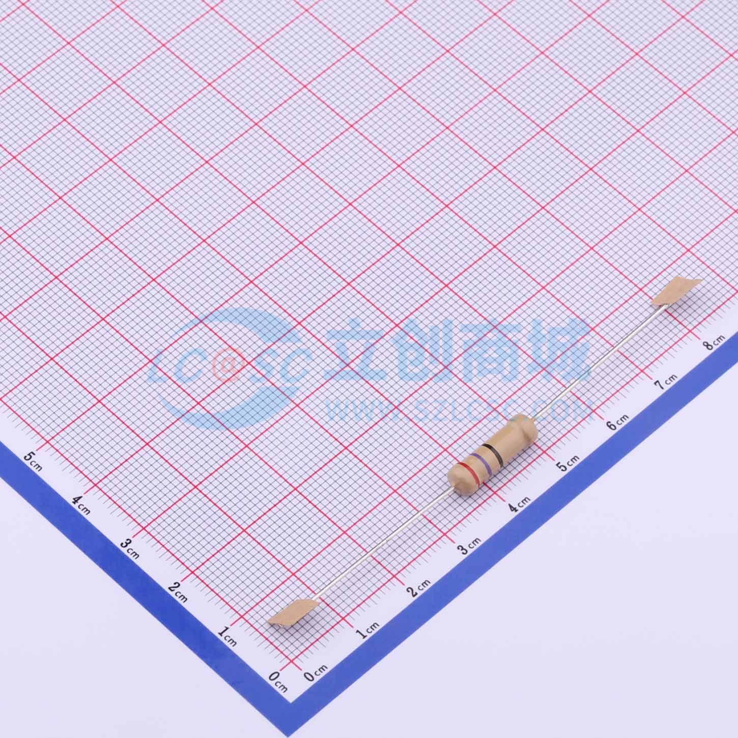 点击查看大图 CR2W-27Ω±5%-QT73实物图