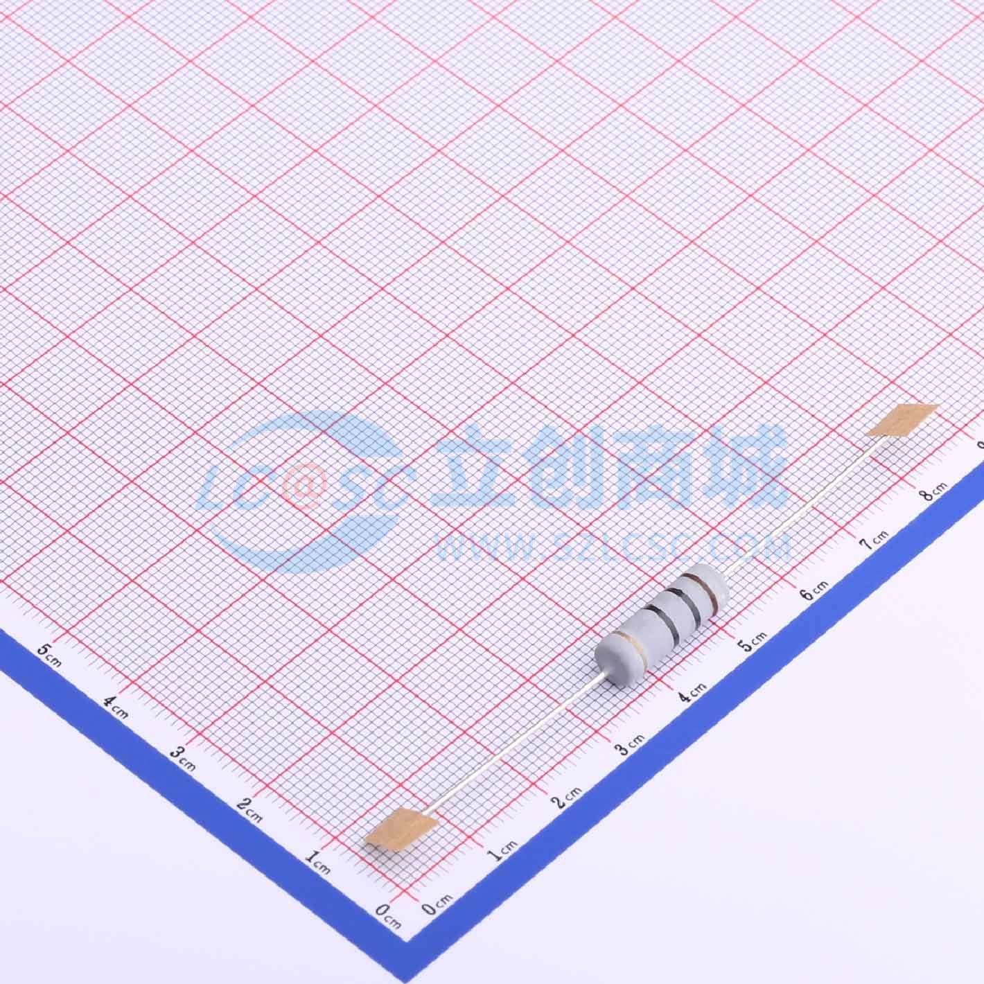 点击查看大图 MOF5WS-10Ω±5%T实物图