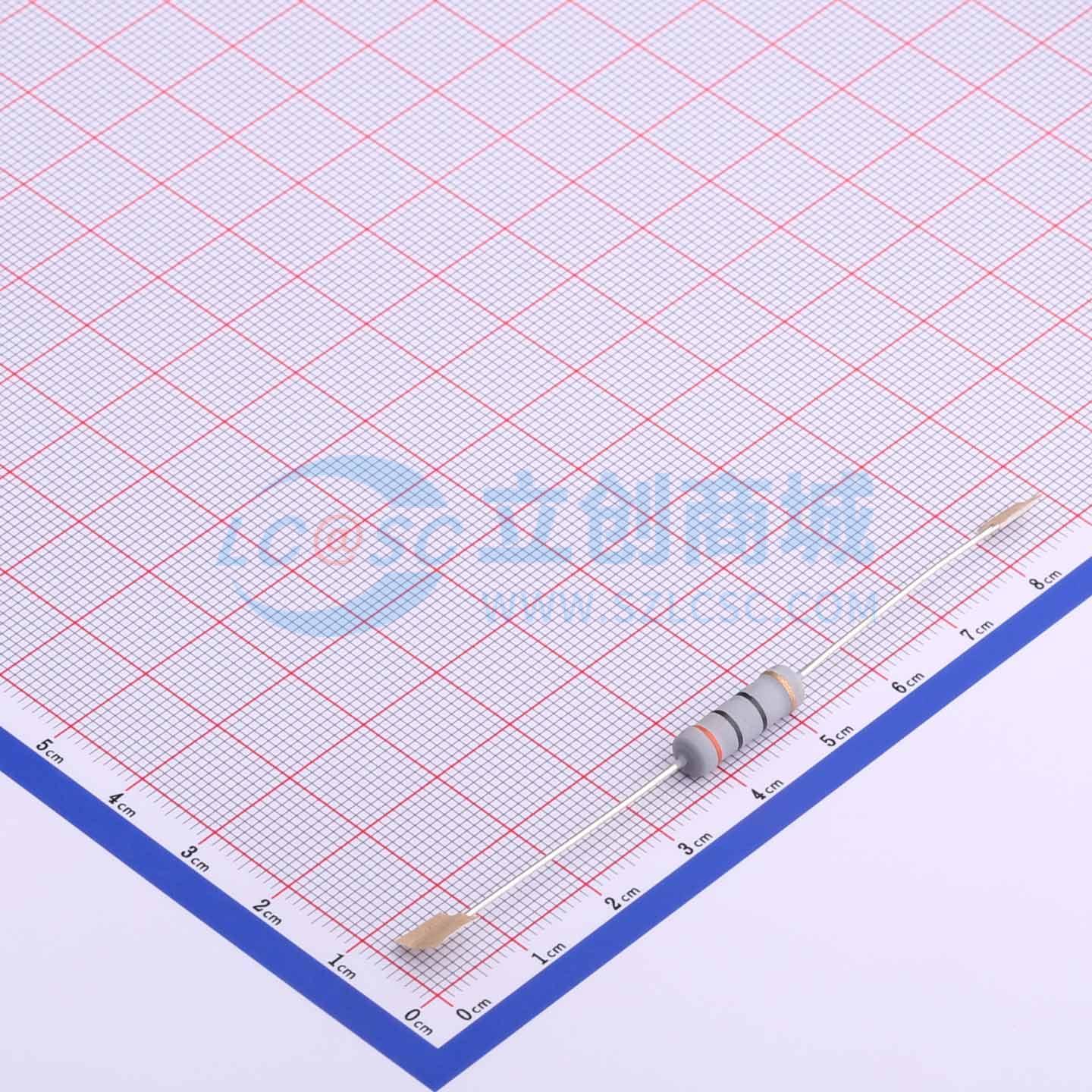 点击查看大图 MOF3WS-30Ω±5%T实物图