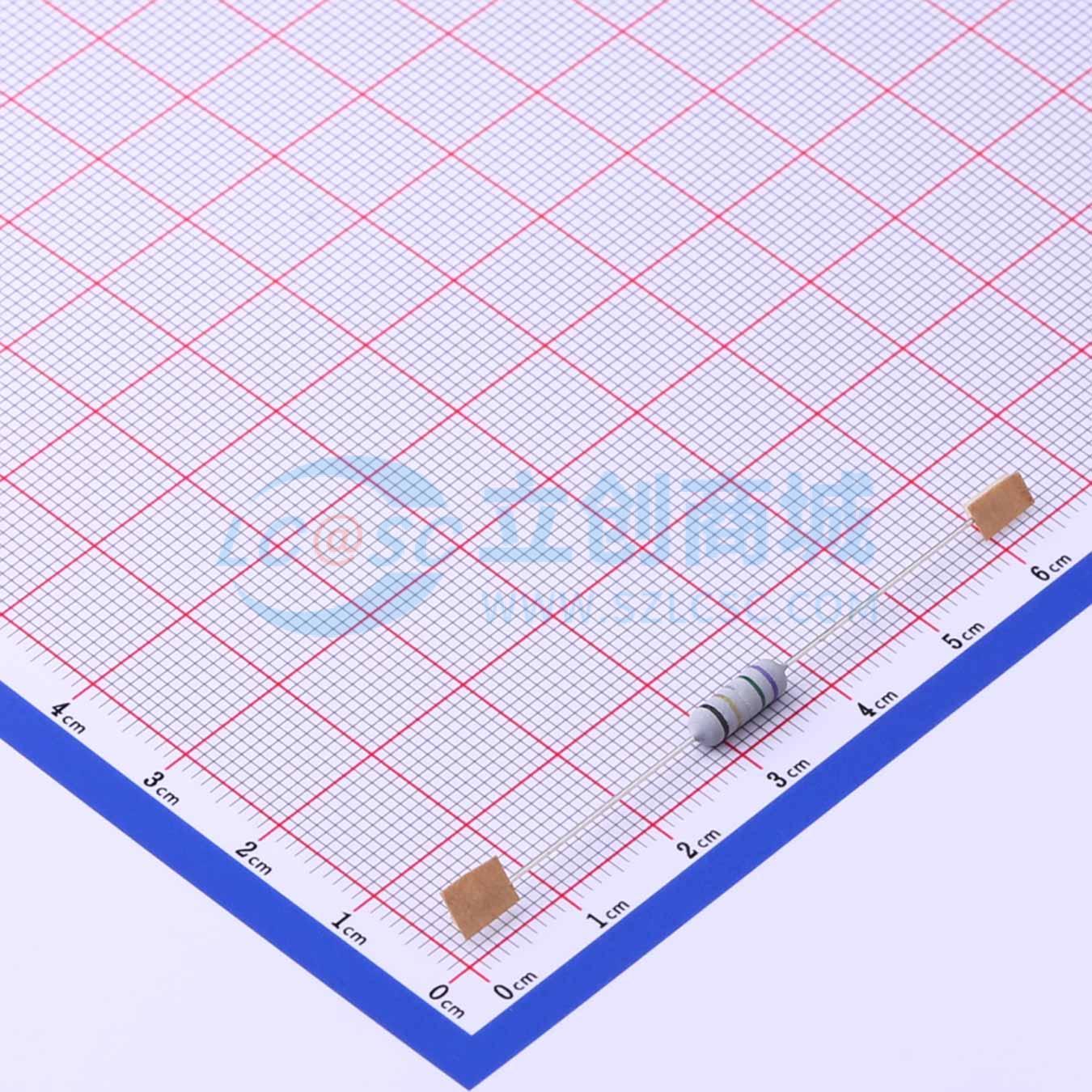 点击查看大图 KNP1/2W-0Ω75±5%-XT52实物图