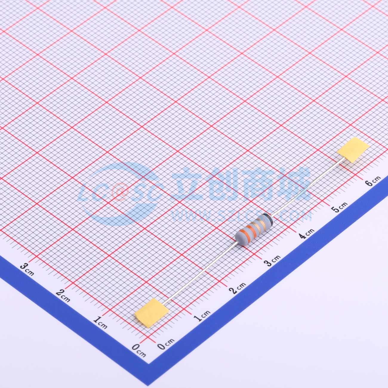 点击查看大图 KNP1/2W-3.3Ω±5%T实物图