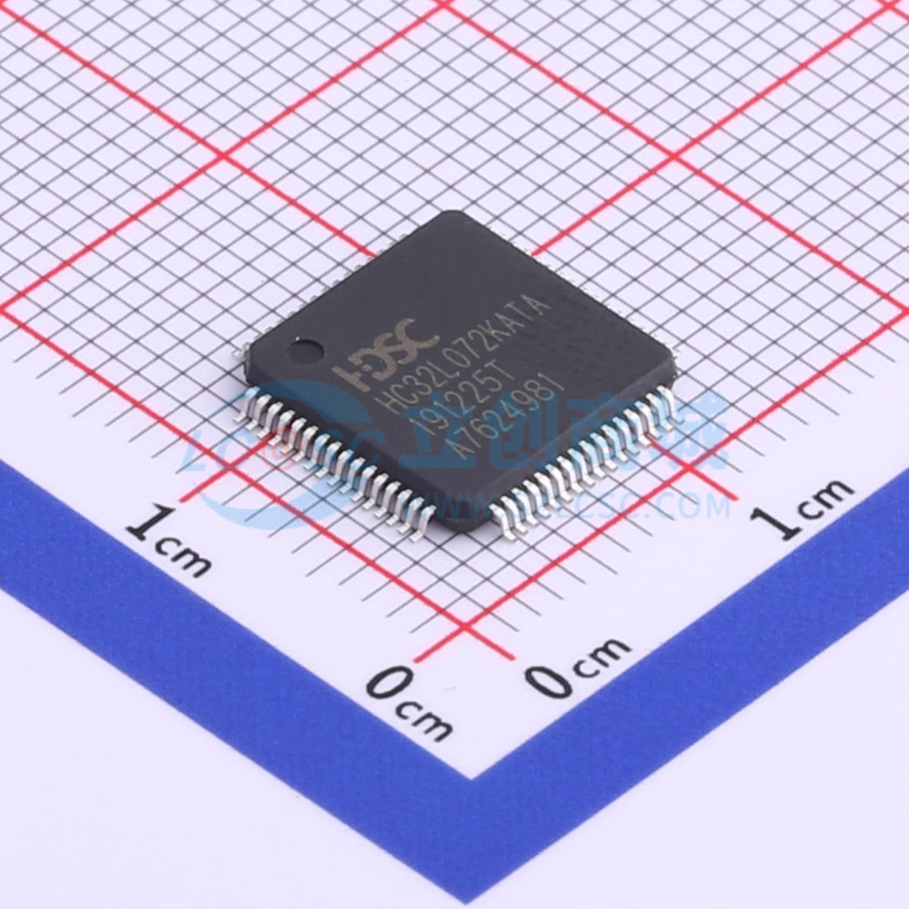 点击查看大图 HC32L072KATA-LQFP64实物图