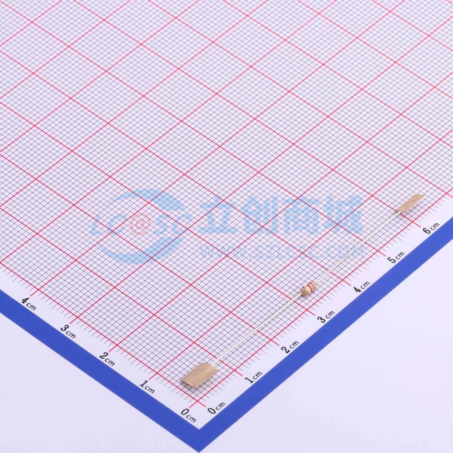 CF1/6W-2.7KΩ±5%T52实物图