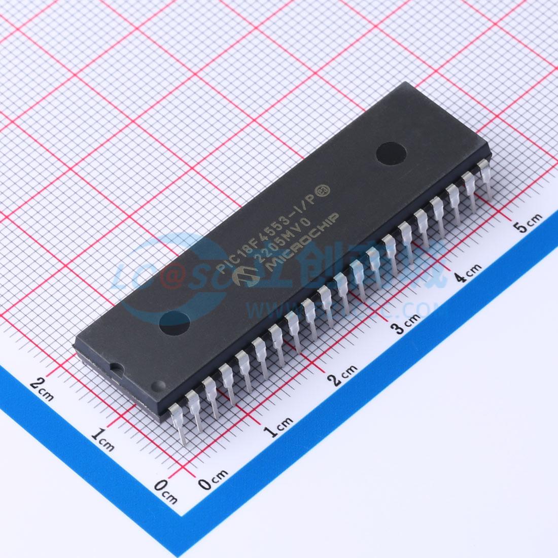 点击查看大图 PIC18F4553-I/P实物图