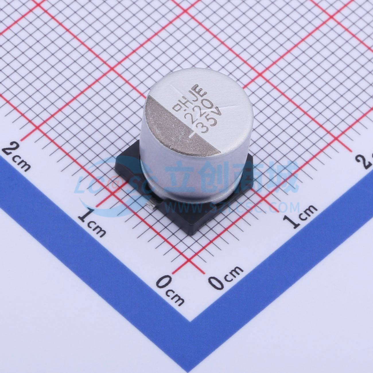 点击查看大图 EMVE350ARA221MJA0G实物图