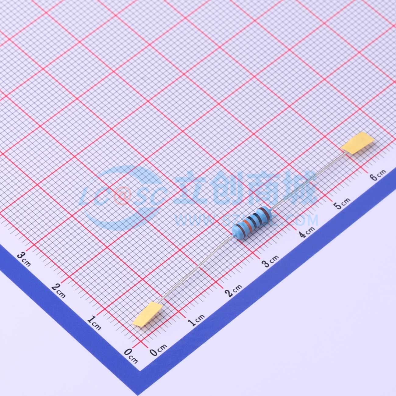MF1/2W-100KΩ±1%T52实物图