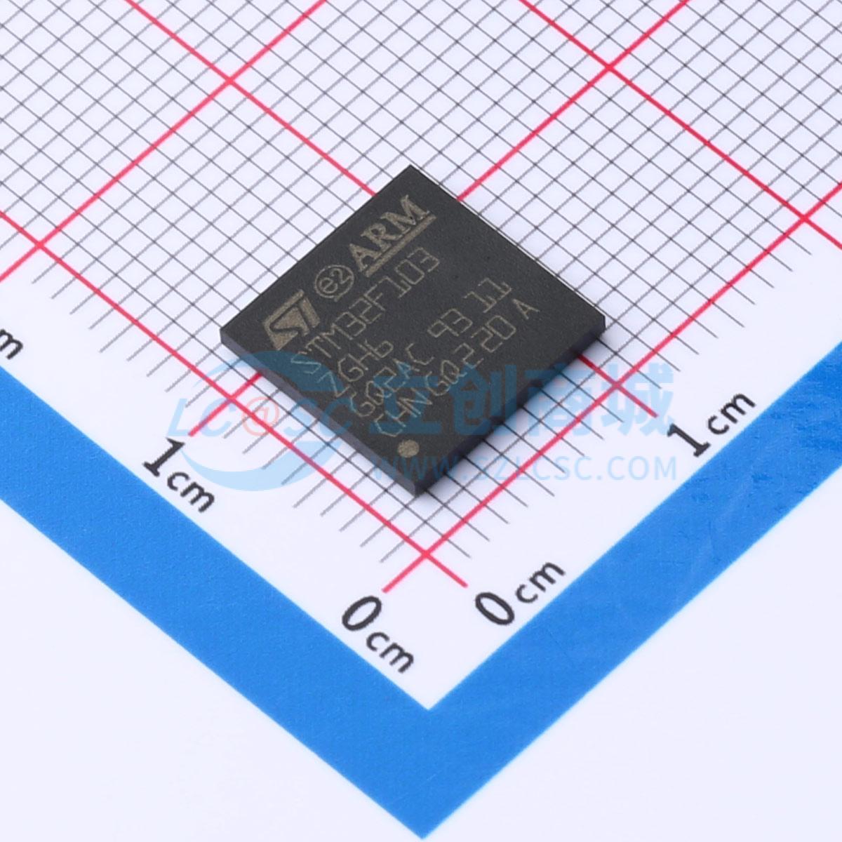 点击查看大图 STM32F103ZGH6实物图