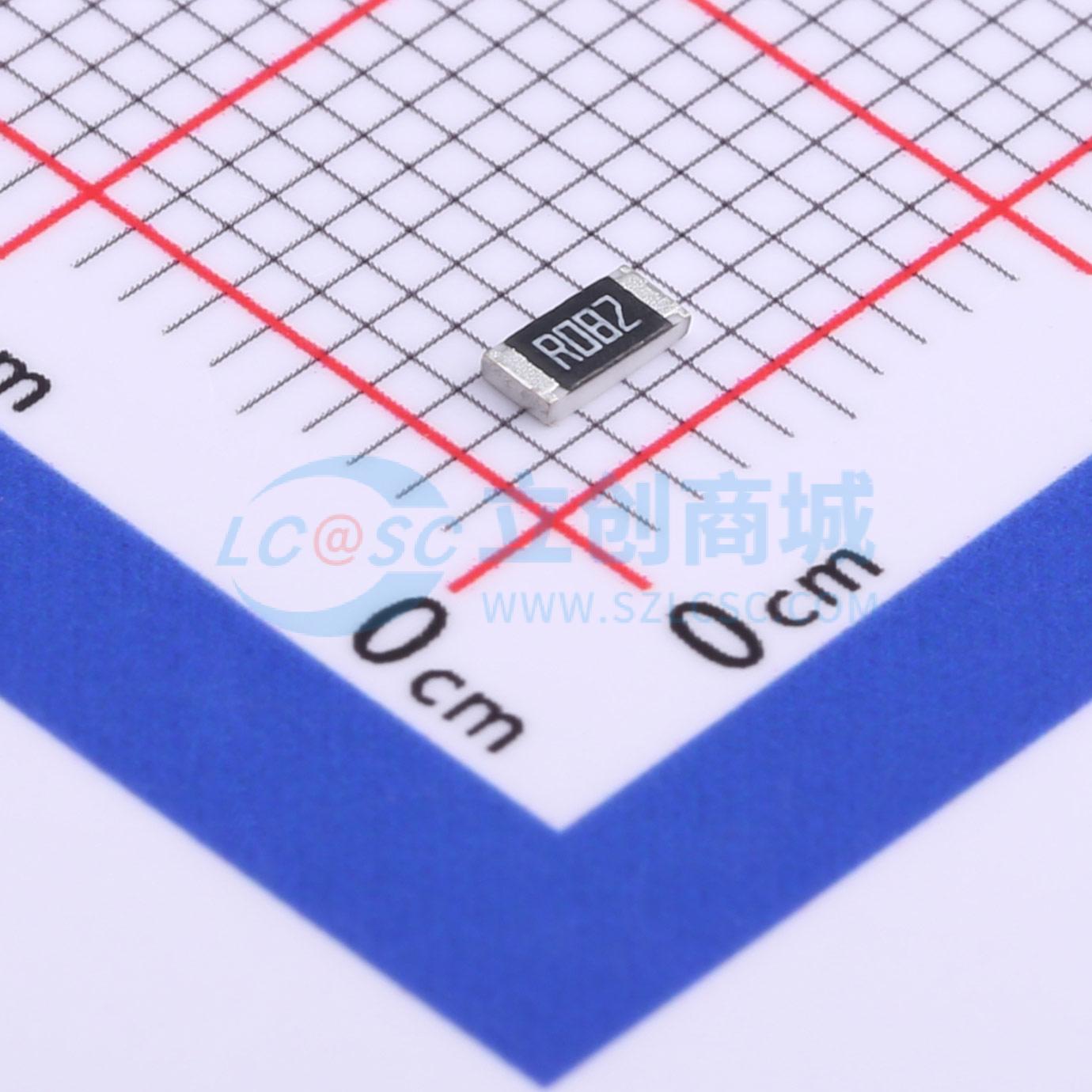 点击查看大图 RL1206FR-070R082L实物图