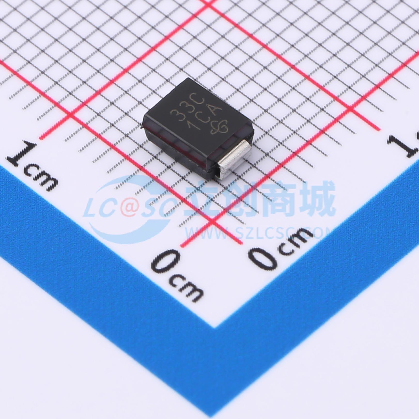 点击查看大图 P6SMB33CA-E3/52实物图