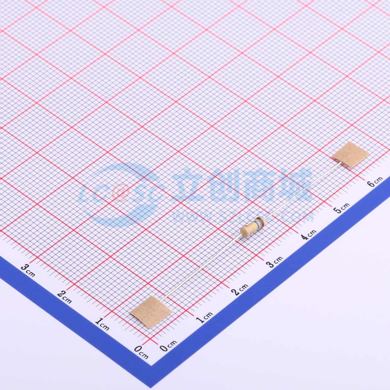 点击查看大图 CF1/4W-160KΩ±5%T52实物图