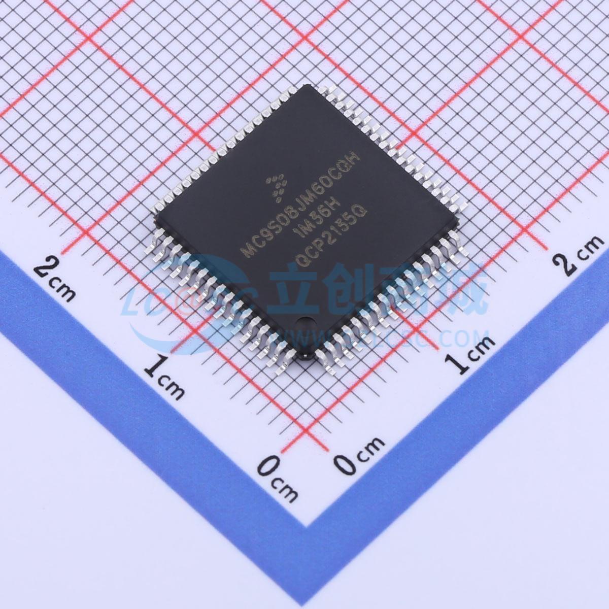点击查看大图 MC9S08JM60CQH实物图