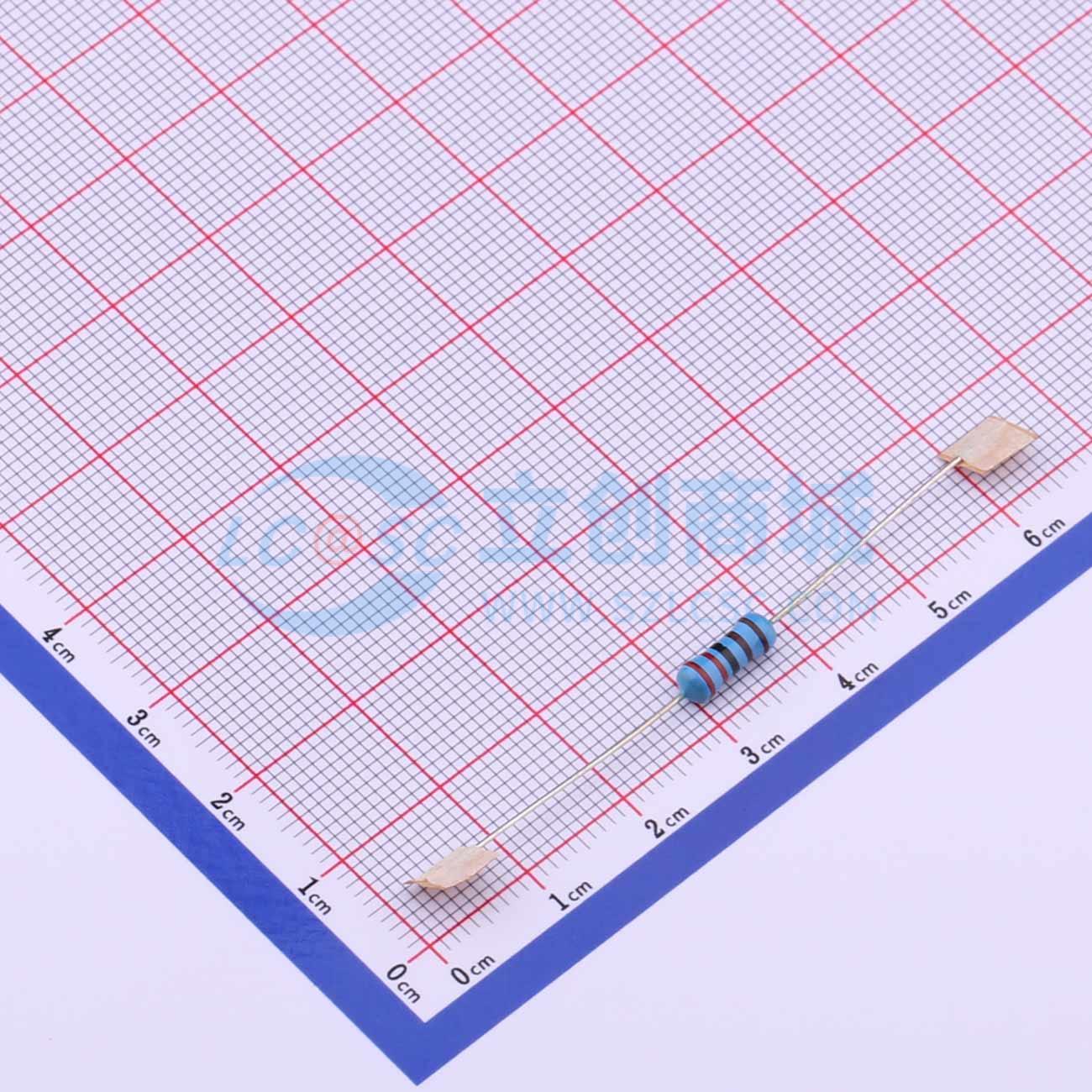 MF1/2W-2K2±1%-2T52实物图