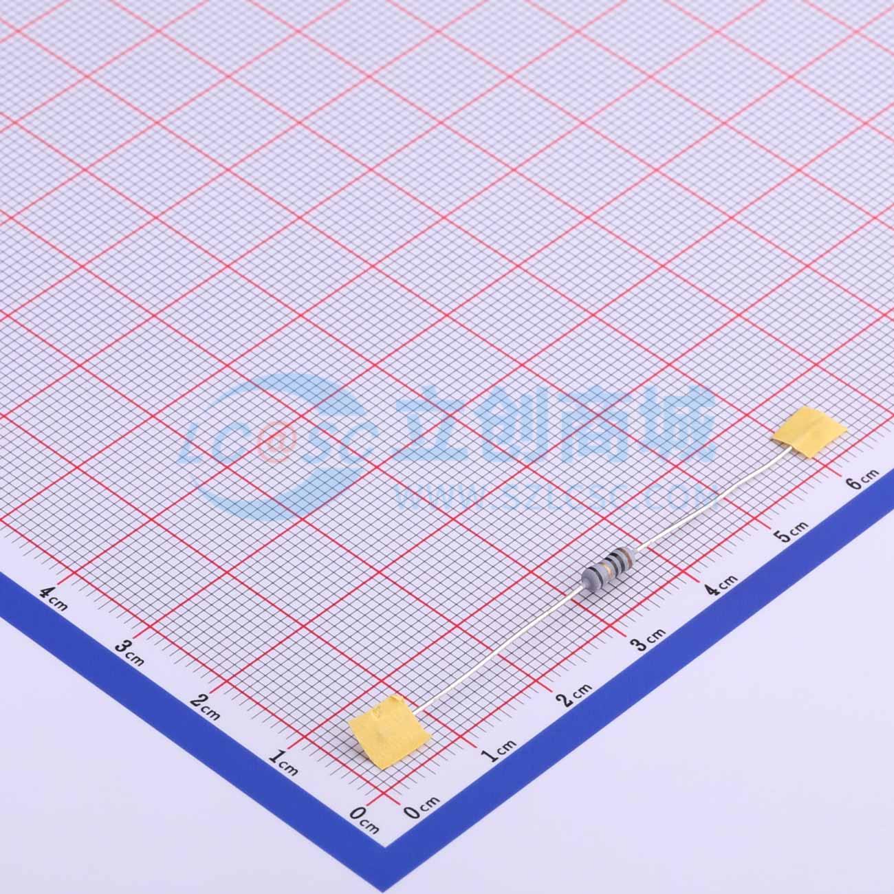 点击查看大图 KNP1/4W-10Ω±5%T实物图