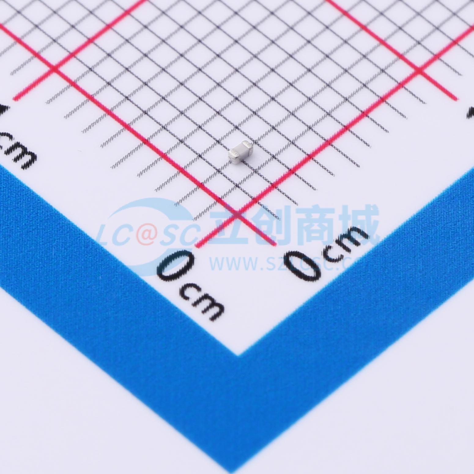点击查看大图 CC0402FRNPO8BN100实物图