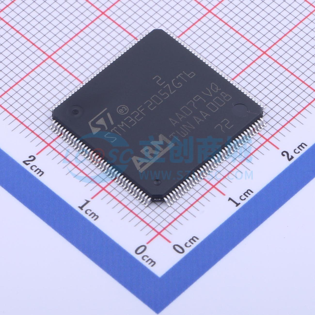 点击查看大图 STM32F205ZGT6实物图