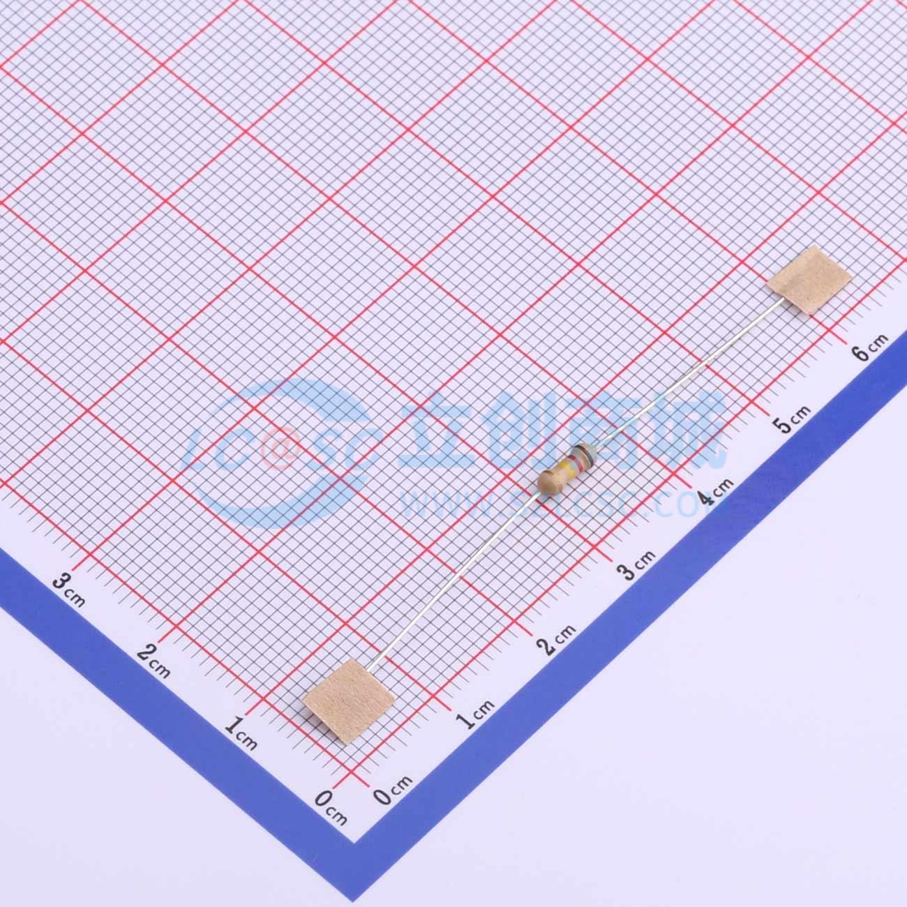 点击查看大图 CF1/4W-120KΩ±5%T52实物图