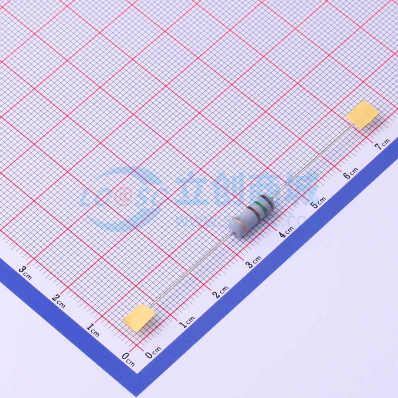 点击查看大图 MOF2WS-150Ω±5%T实物图