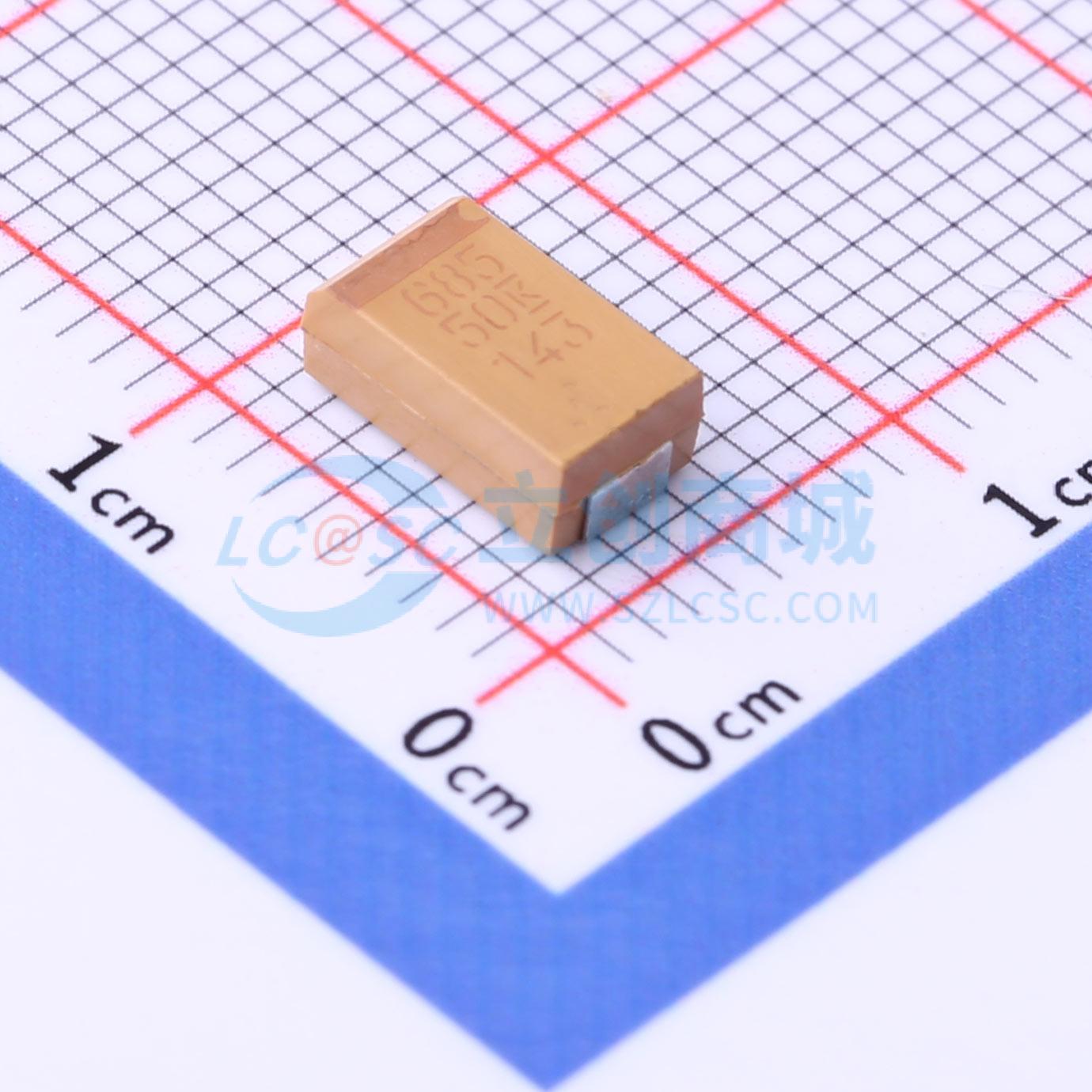 点击查看大图 T495D685K050ATE300实物图