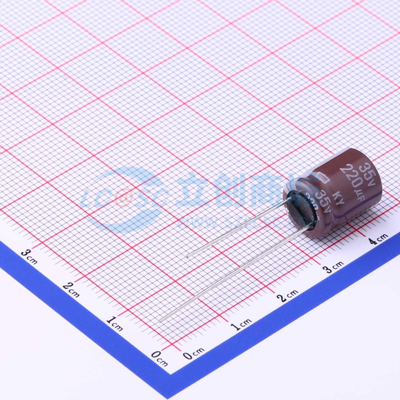 EKY-350ELL221MJC5S实物图