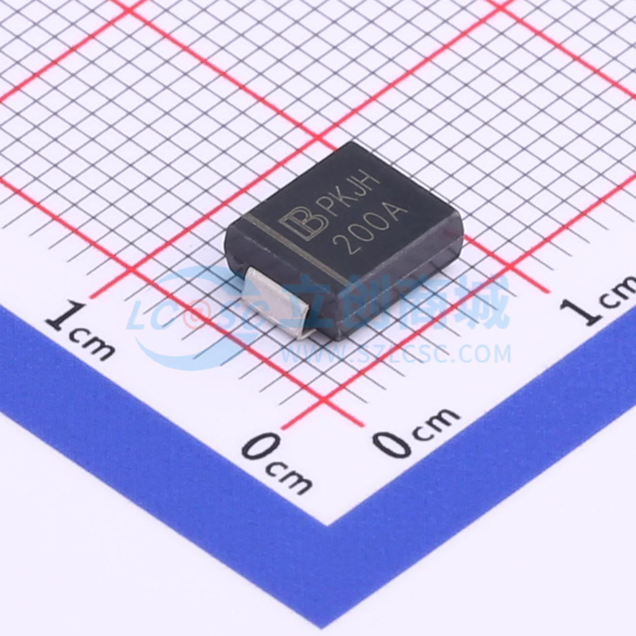 1.5SMC200A/TR13实物图