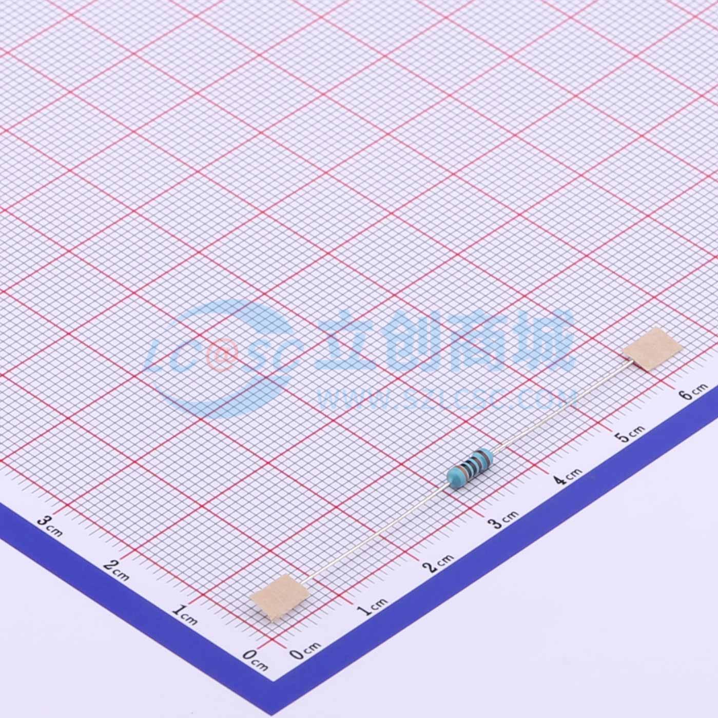 点击查看大图 MF1/4W-3KΩ±1%T52实物图