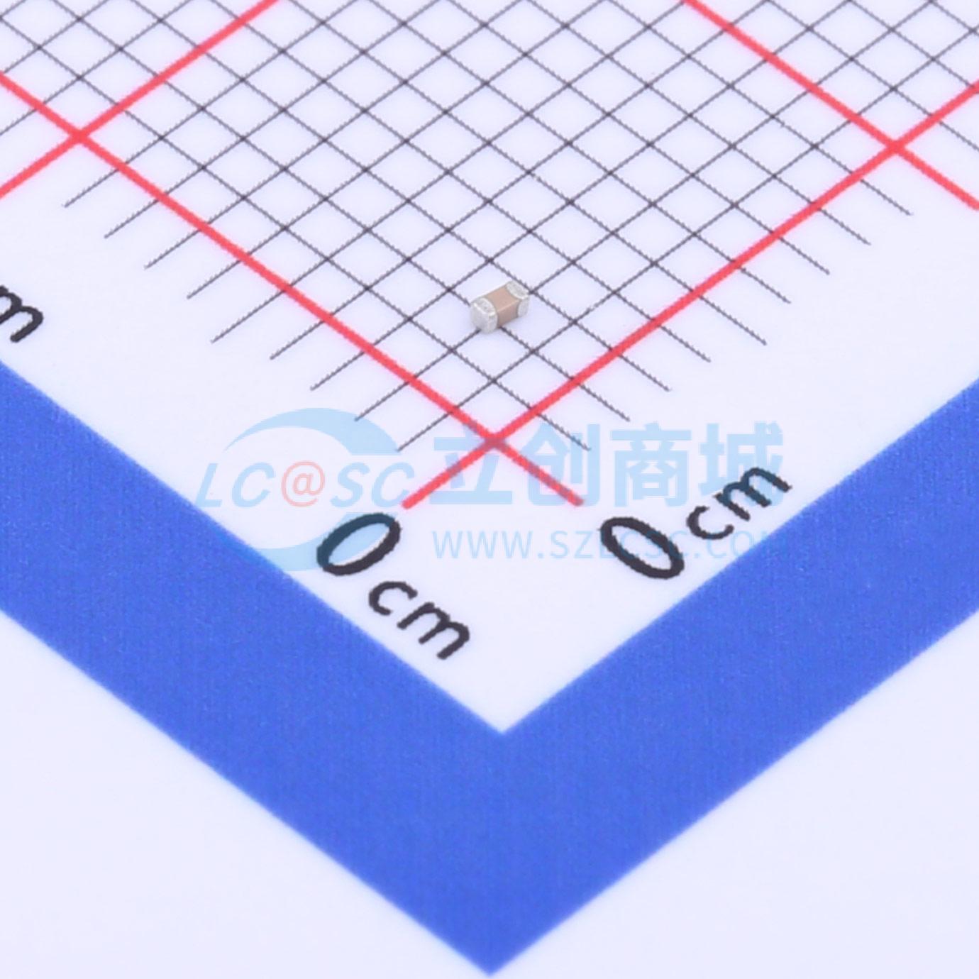 点击查看大图 C0402X271K050T实物图