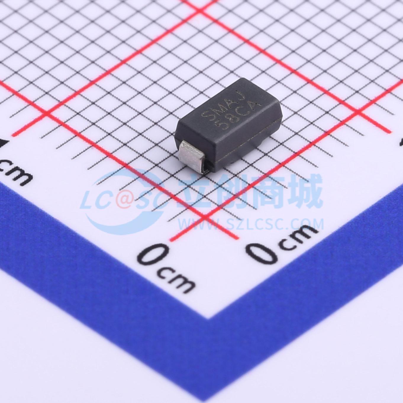 点击查看大图 SMAJ58CA实物图