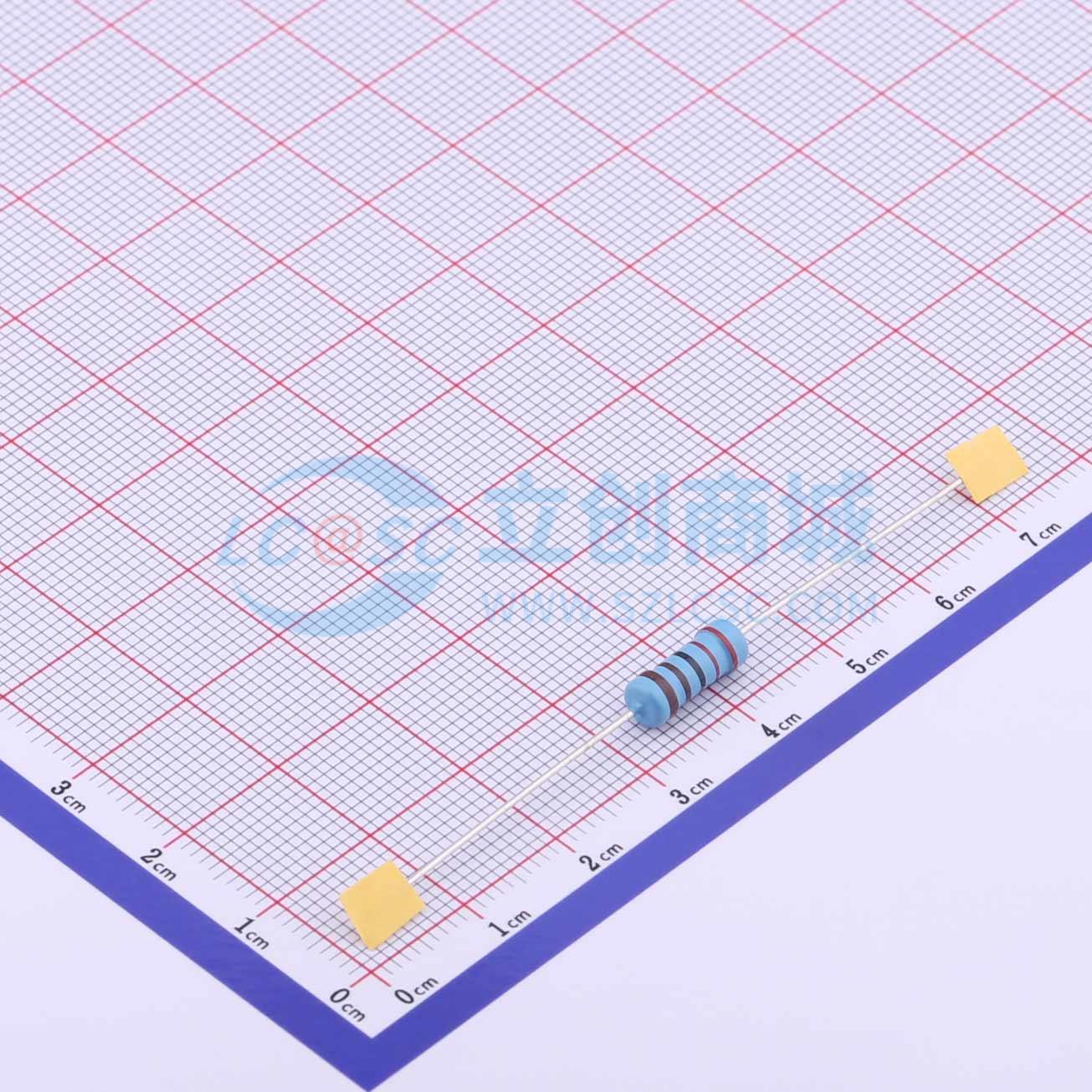 点击查看大图 MF1W-2.2KΩ±1%T实物图