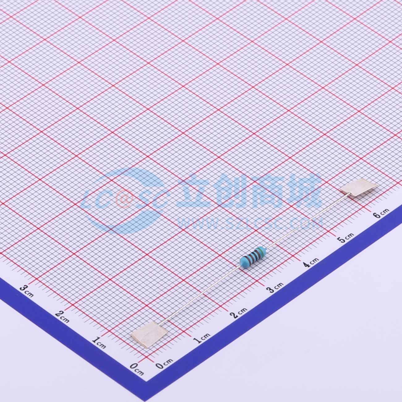 点击查看大图 MF1/2WS-5.1KΩ±1%T52实物图