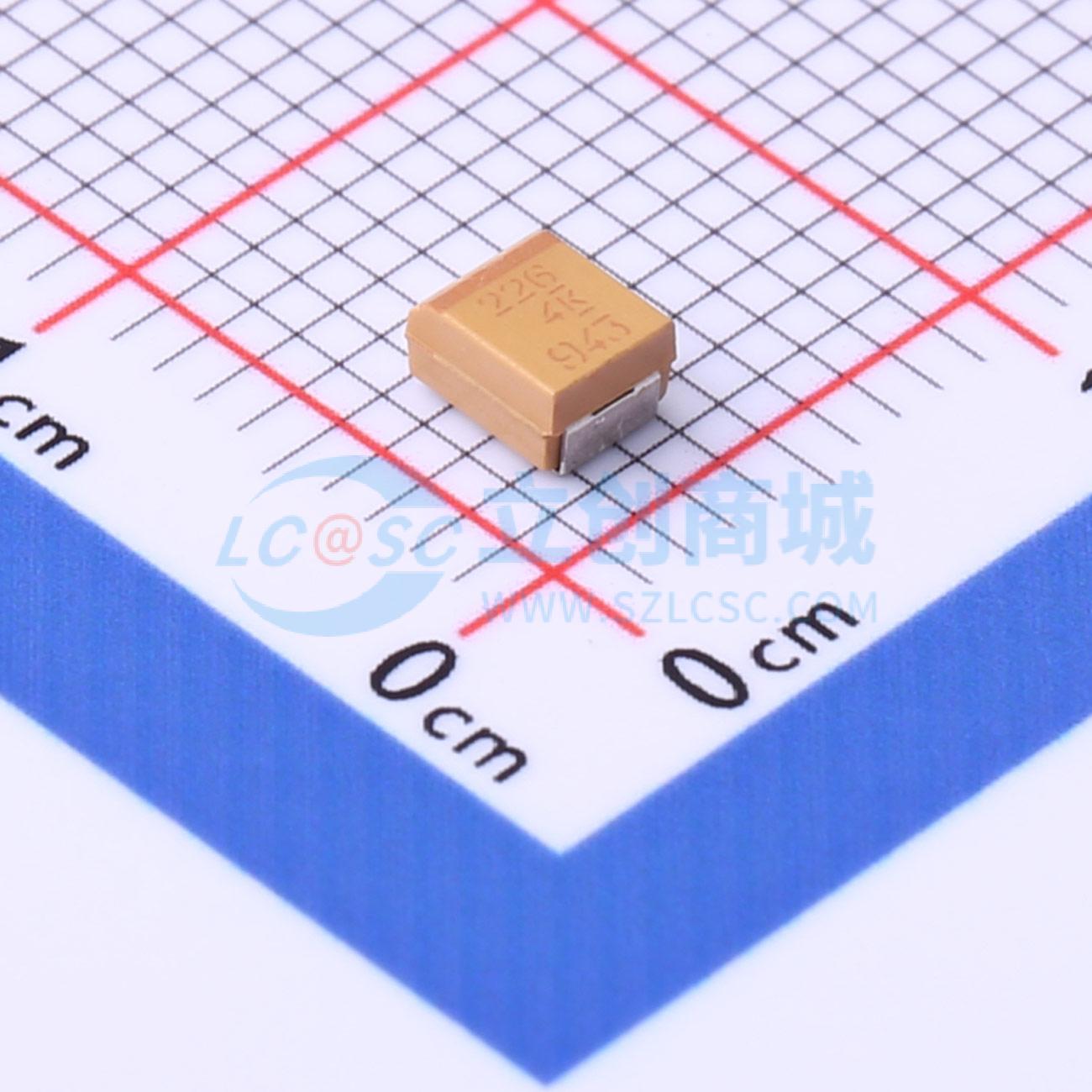点击查看大图 T491B226K004AT实物图